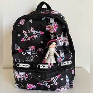 *NEW* Lesportsac British London Disney it’s a small world girl mini back pack